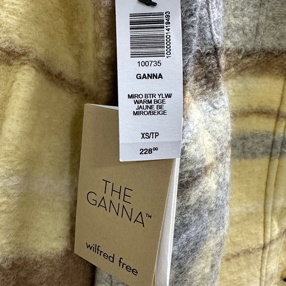 Aritzia Ganna Jacket/Shaket, plaid, XS (fits S) NWT - Picture 3 of 4